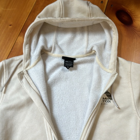 BURTON Men’s XS Oak Seasonal Hoodie Sweatshirt Full Zip Up Logo - Picture 5 of 8